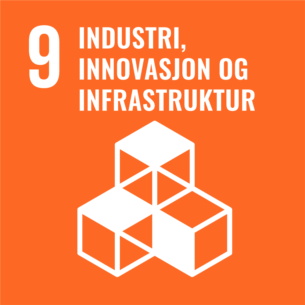 Bærekraftsmål 9: Industri, innovasjon og infrastruktur - Klikk for stort bilde